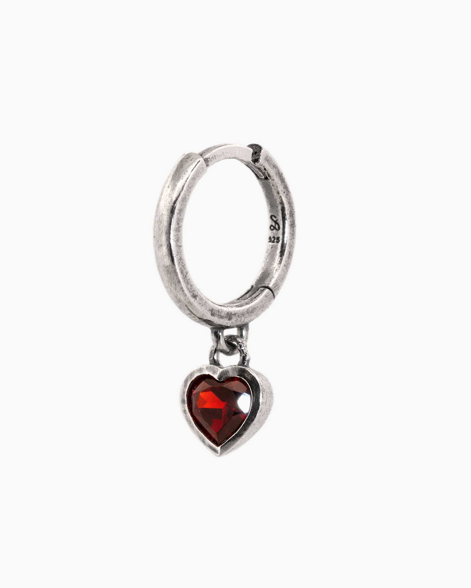 Helen De Lete Orecchini A Perno In Argento 925 Con Cuore Sanguinante - Regalo Donna