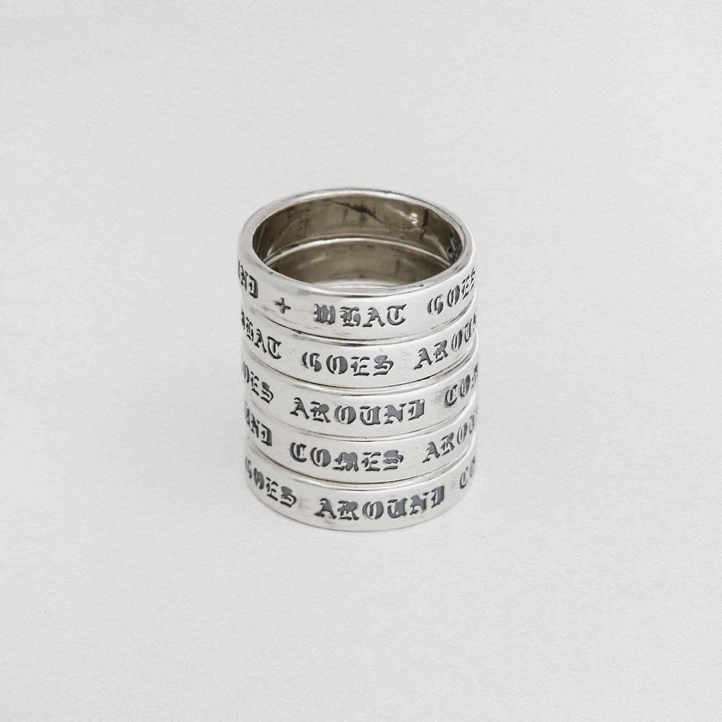 What Goes Around Comes Around Ring In 925 Sterling Silver
