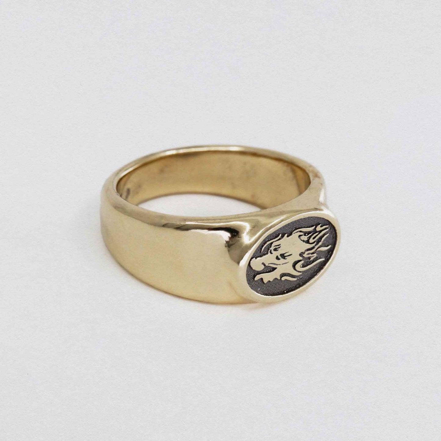 Dragon Signet Ring In 9CT Gold