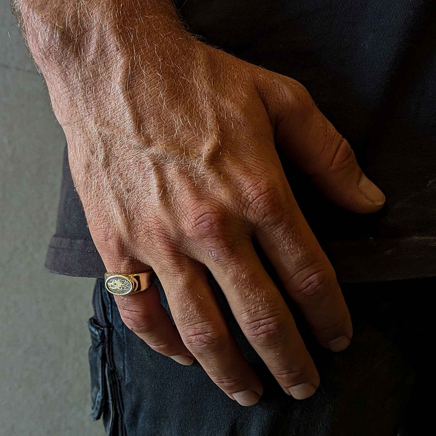 Dragon Signet Ring In 9CT Gold
