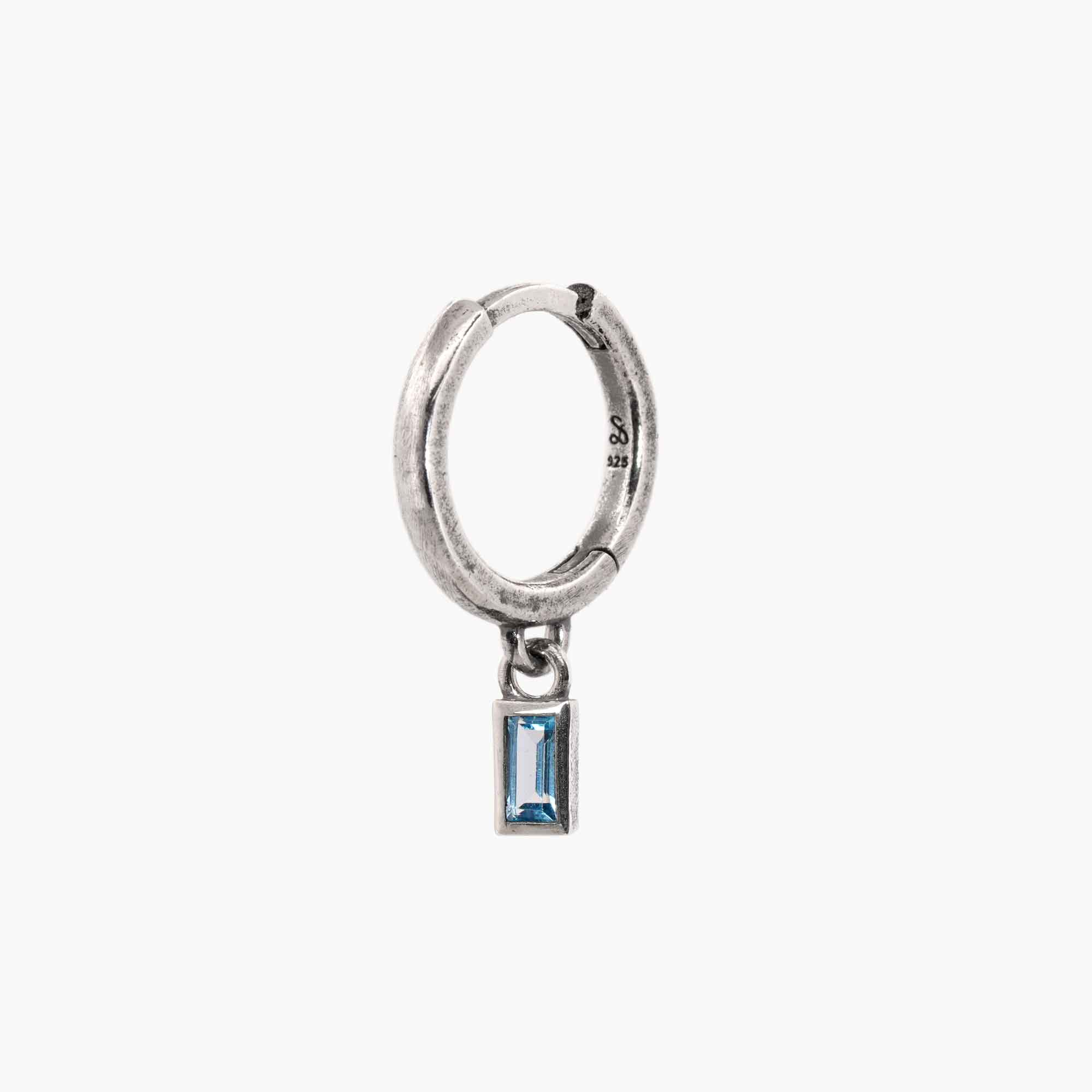 Topaz Baguette Huggie