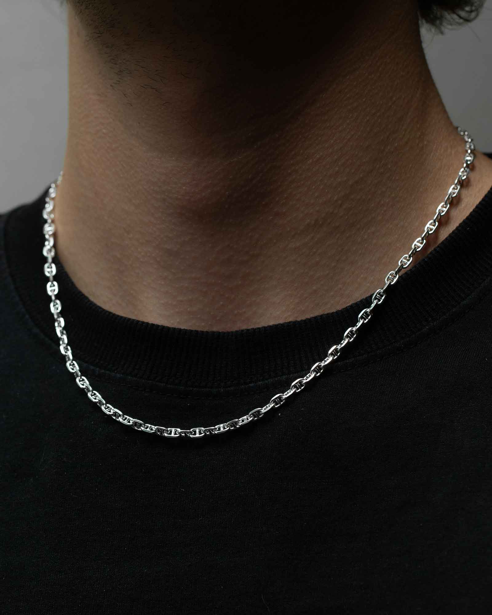 Cable Bar Chain Necklace