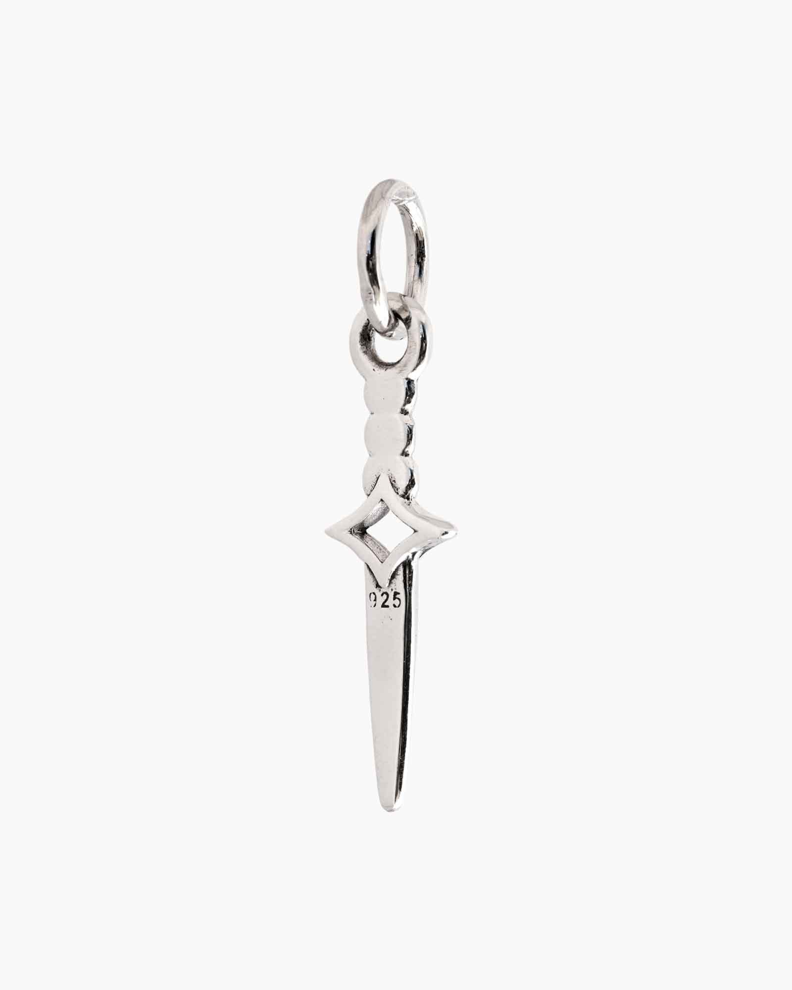 Dagger pendant on a white background