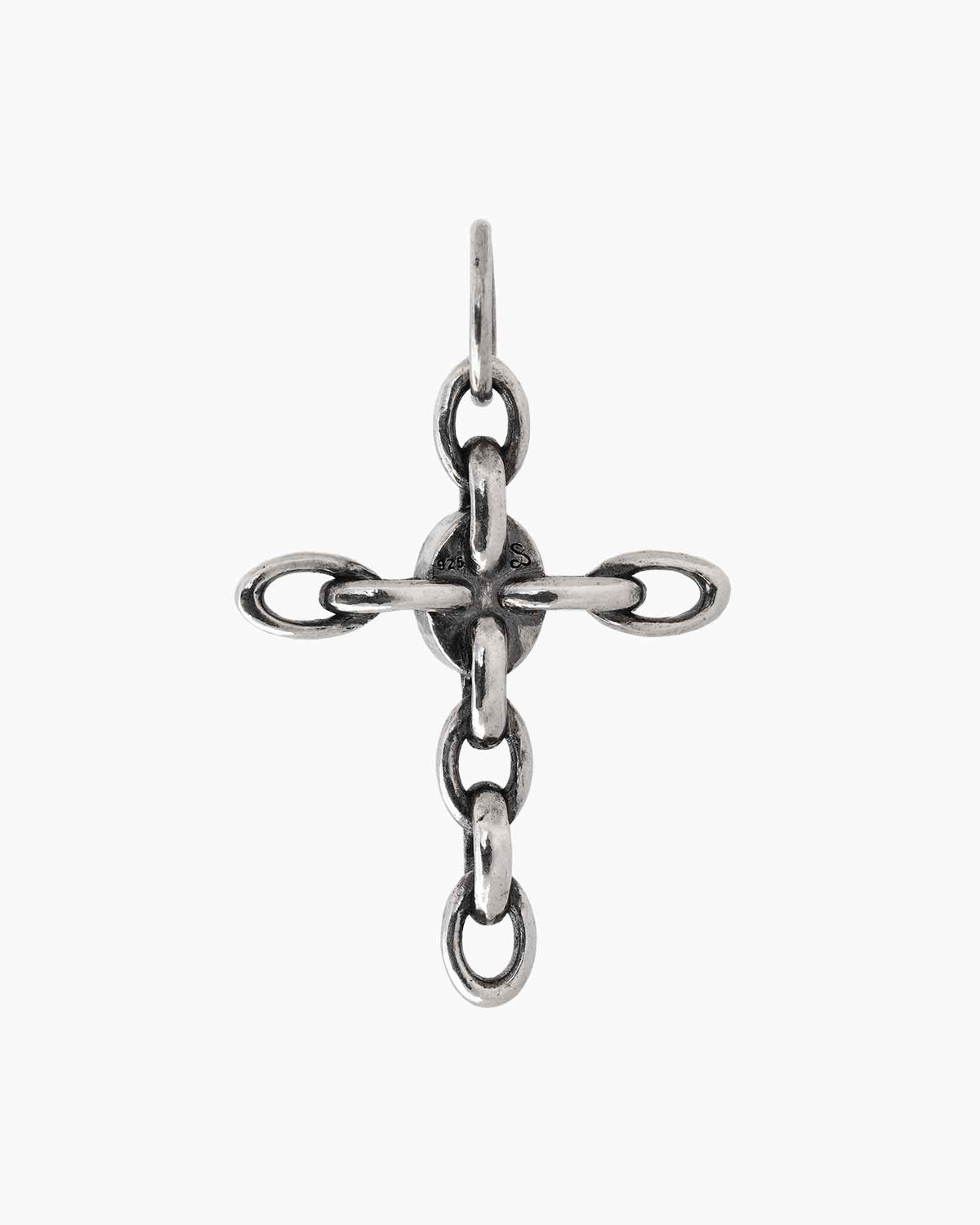 Relic pendant with bezel set onyx cabochon, additional angle