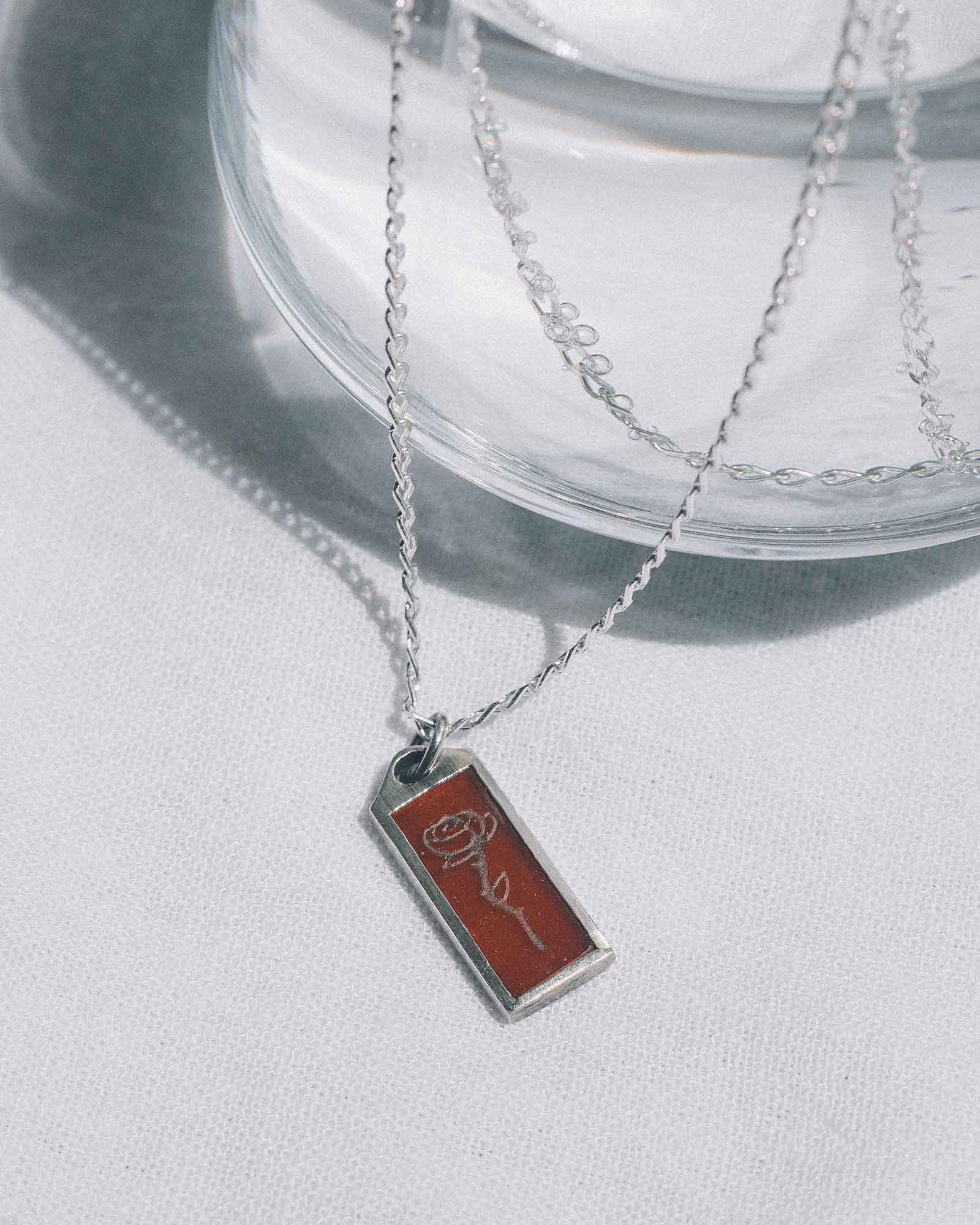 Roses Are Red Pendant