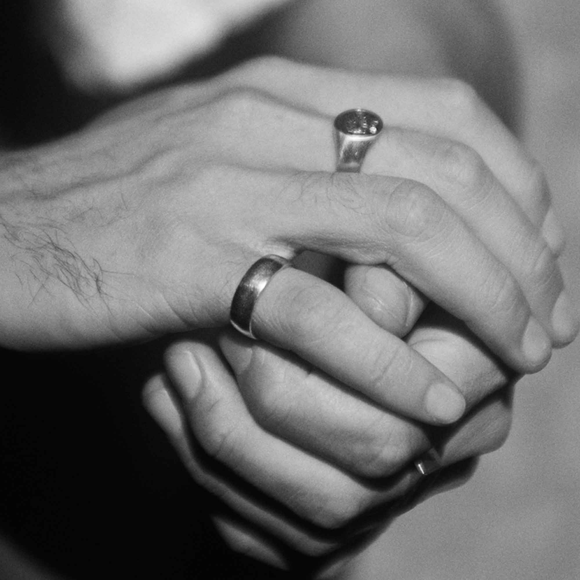 Mens Plain Band Ring On Pinky Finger In 925 Sterling Silver