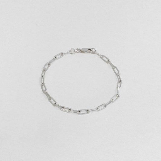 Cable Chain Bracelet In 925 Sterling Silver 