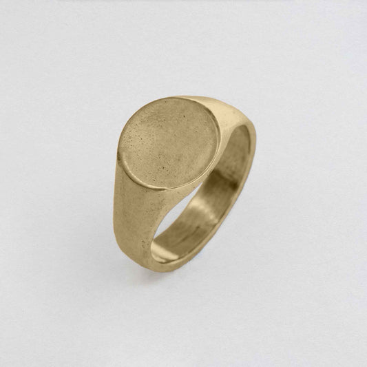 Plain Circle Signet Ring In 9CT Gold
