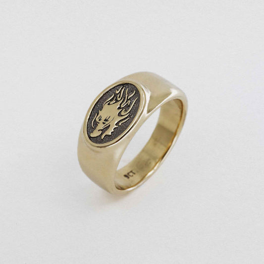 Dragon Signet Ring In 9CT Gold