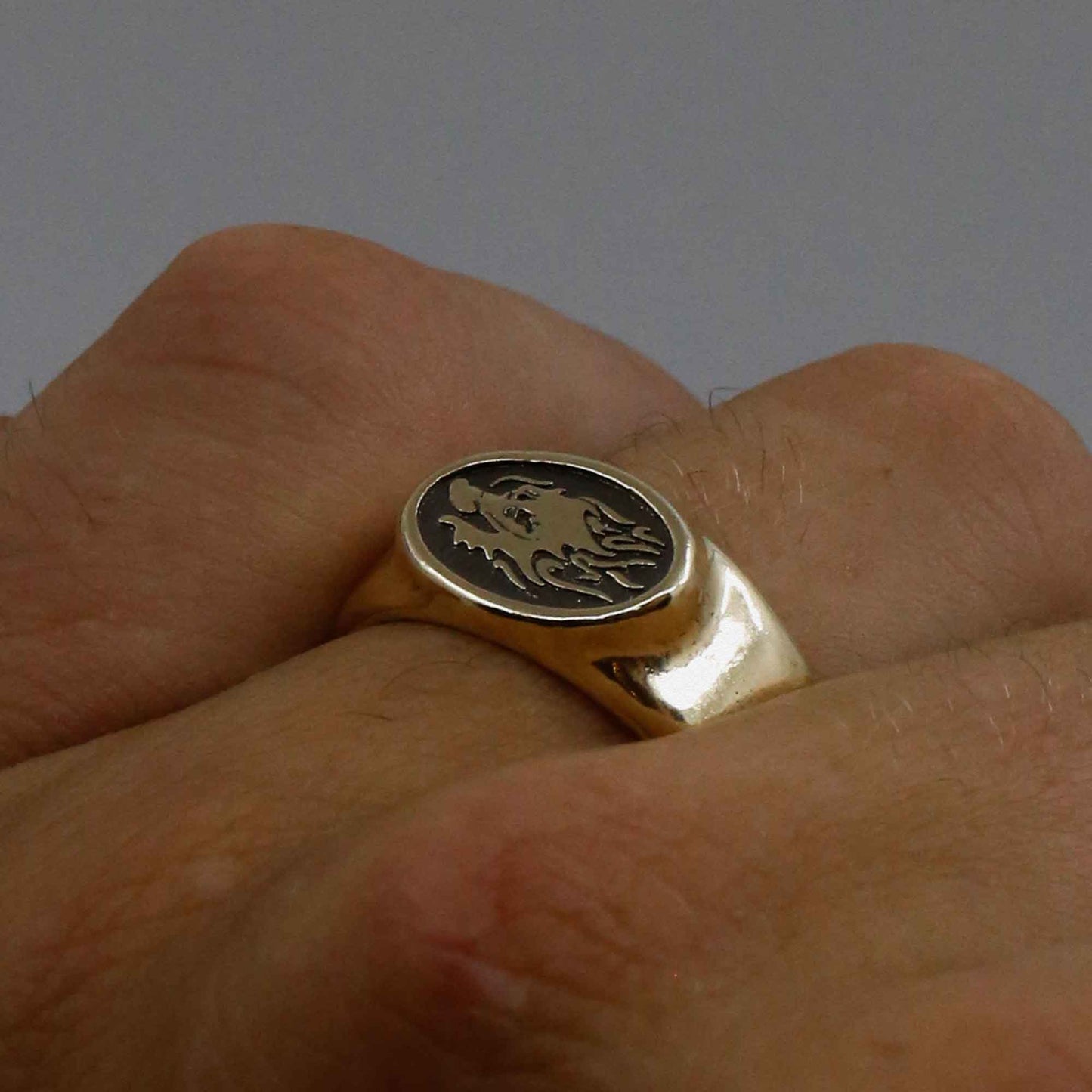 Dragon Signet Ring In 9CT Gold